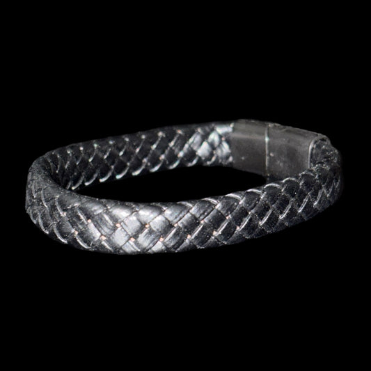 Black Leather Bracelet