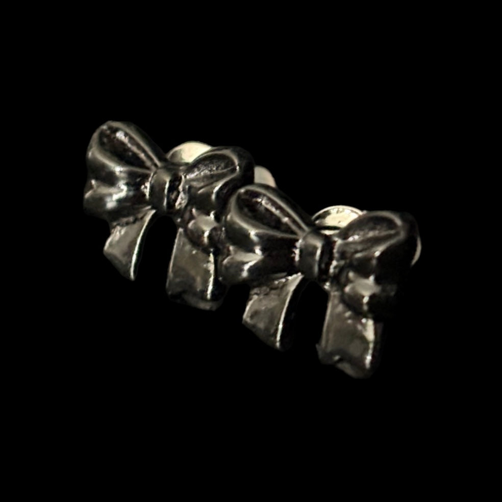 Black Ribbon Earrings
