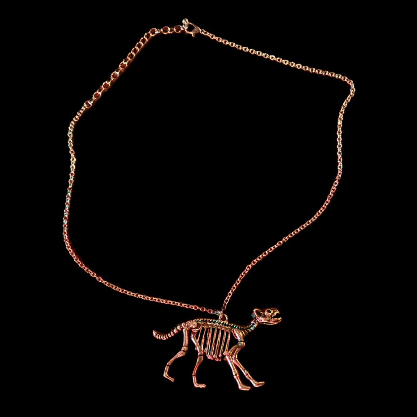 Cat Skeleton Necklace