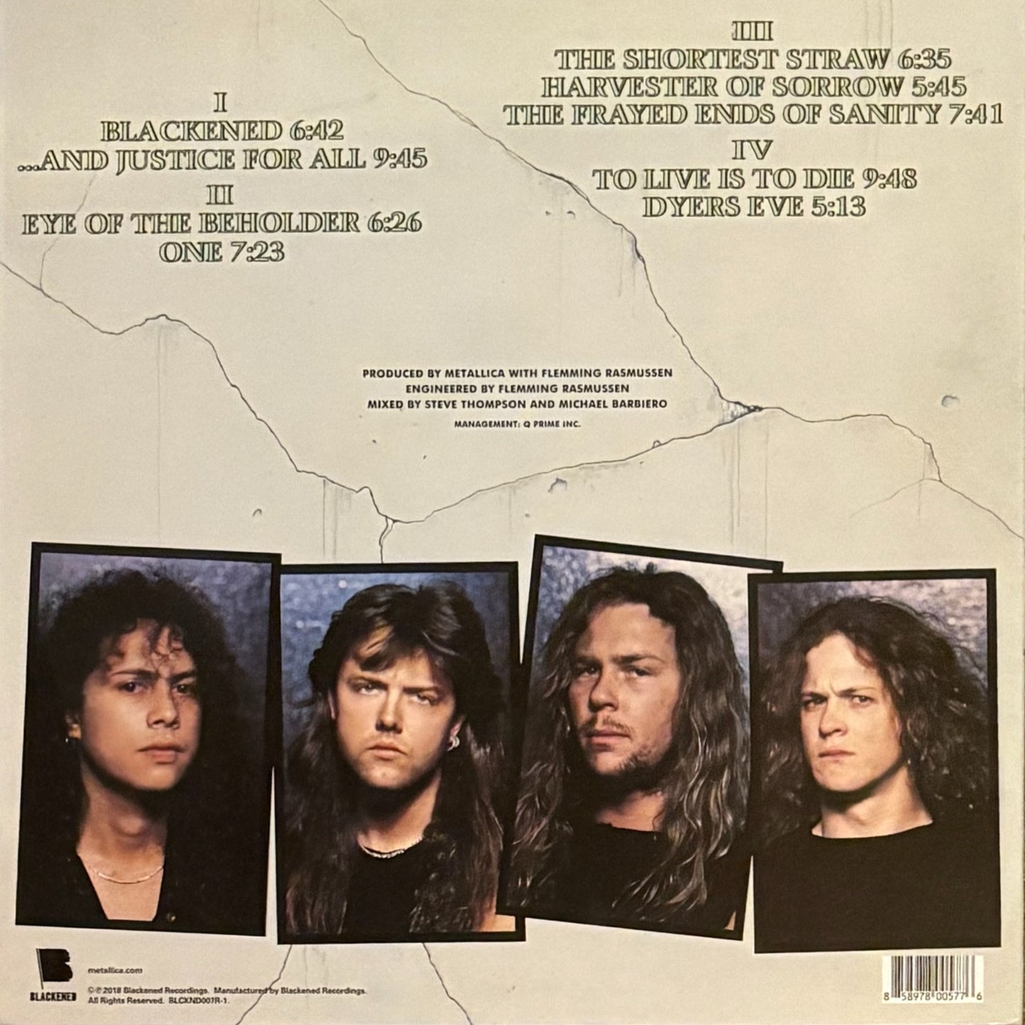 Metallica …And Justice For All Vinyl