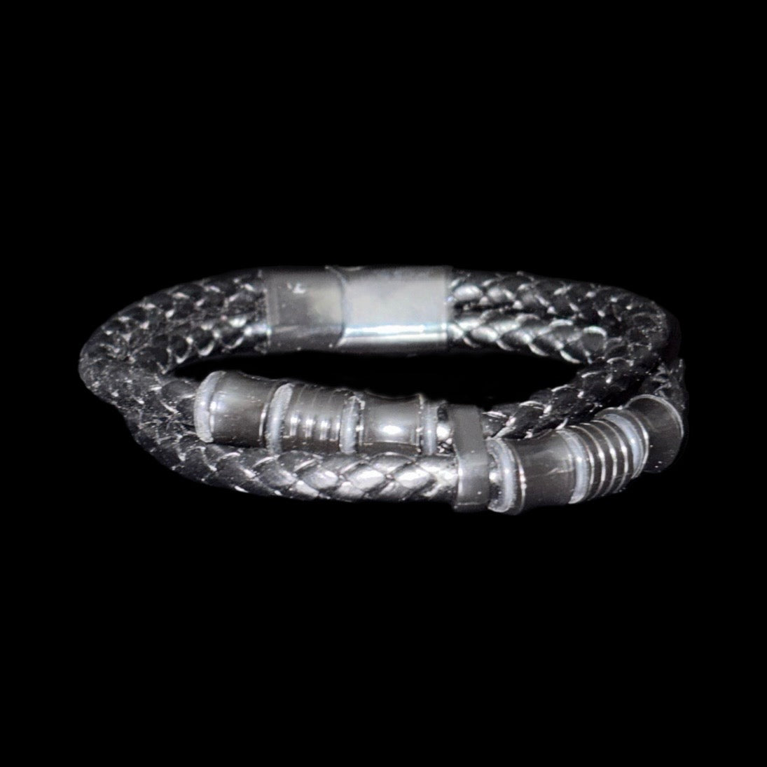 Black Leather Bracelet