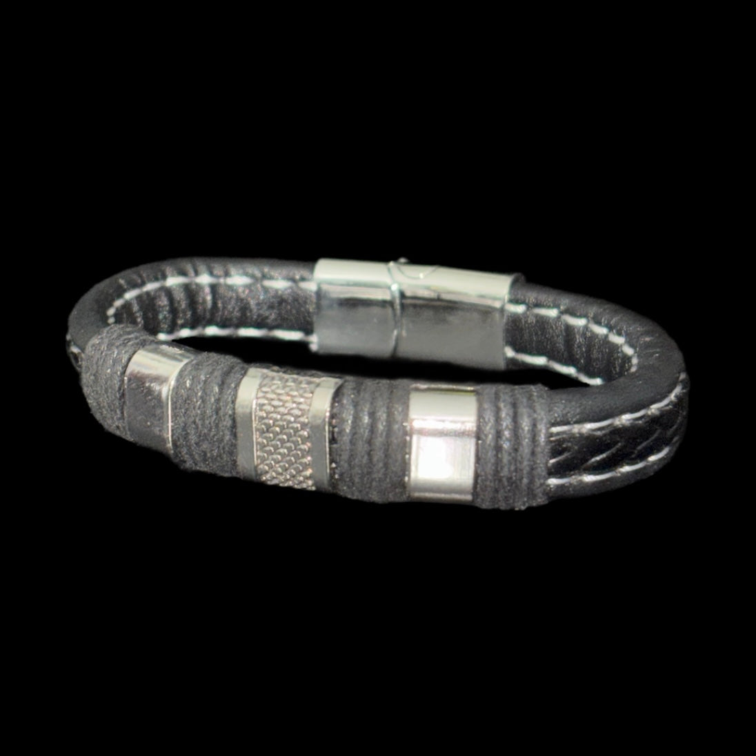 Black Leather Bracelet